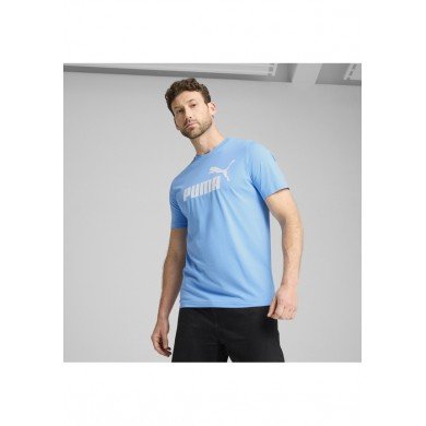 Puma 68253357 Ess No. 1 Logo Tee Unisex Spor Tişört Mavi