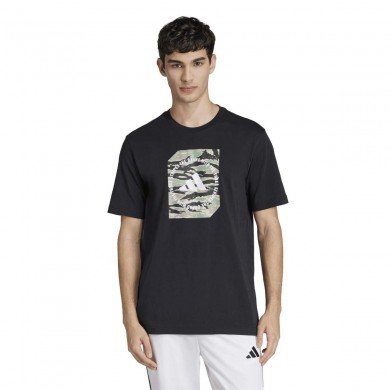 adidas C Camo Box T Erkek Siyah Yuvarlak Yaka Tişört